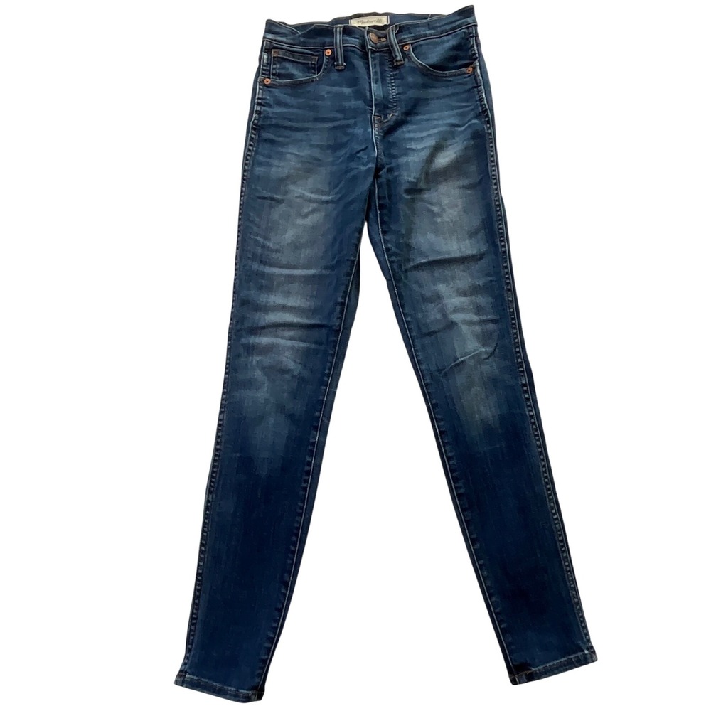 Madewell 10' High Rise Skinny Jeans Dark Wash Women Size 24
